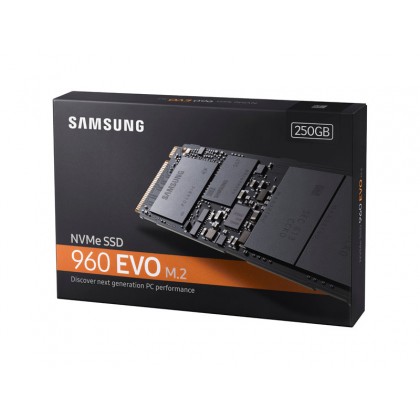SAMSUNG 960 EVO M.2 250GB NVMe PCI-Express 3.0 x4 Internal Solid State Drive SSD